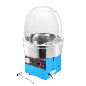 Electric Cotton Candy Machine, 1000W Electric Floss Maker With Cover, Commercial Cotton Candy Machine w/Stainless Steel Bowl & Sugar Scoop