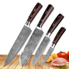 Carpenter's Special Set 6-piece Set 8-piece Set Knife Chef Knife Kitchen Knife Cooking (Option: 4pcs)